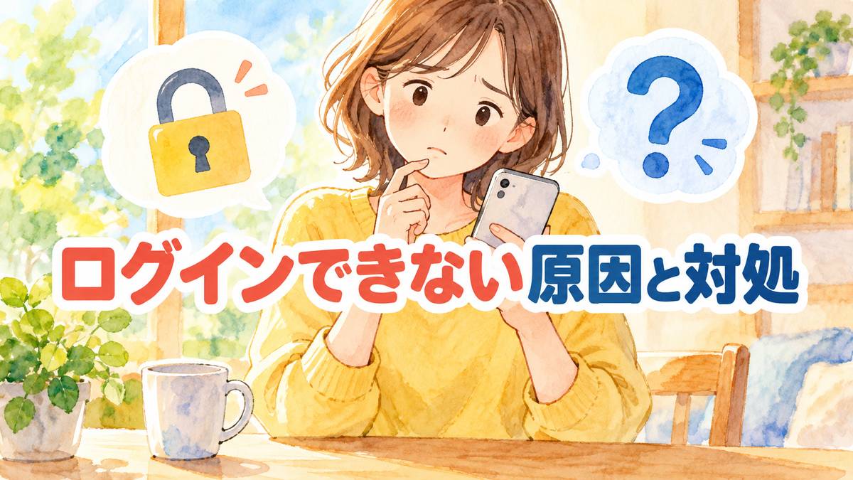 ログインできない原因と対処