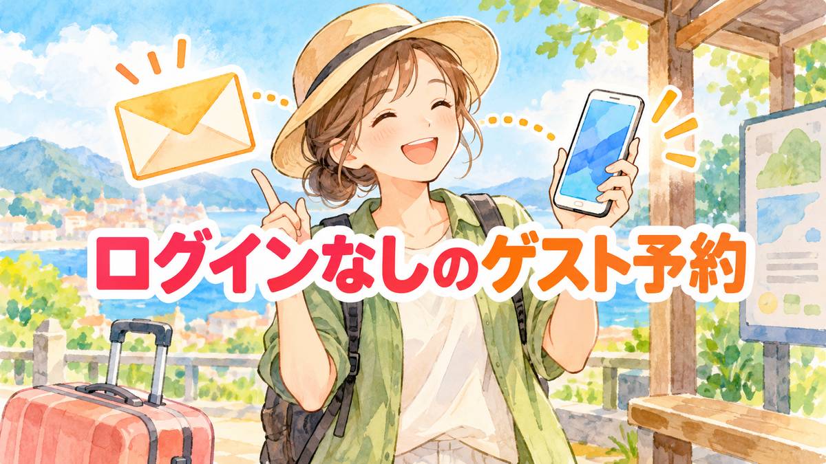 ログインなしのゲスト予約