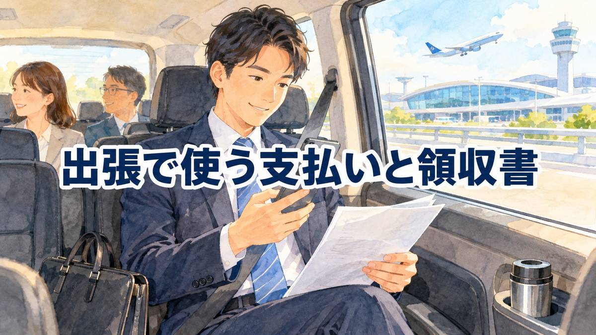 出張で使う支払いと領収書