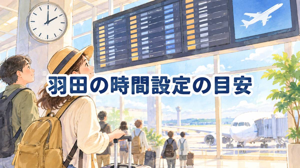 羽田の時間設定の目安